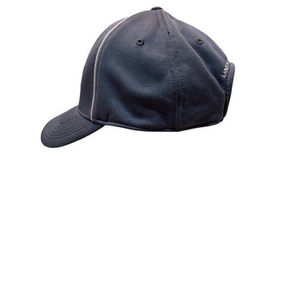 Under Armour Mens HeatGear Adjustable Cap Blue Grey With Embroidered Logo - Picture 2 of 9